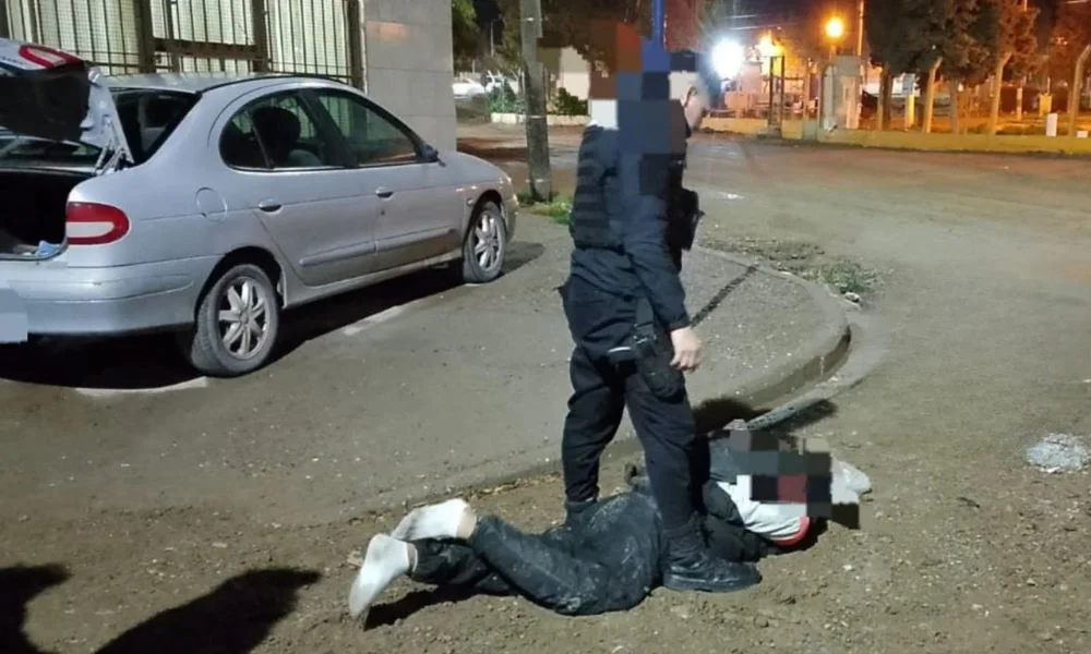 Detención en Madryn. Foto Prensa Policía del Chubut