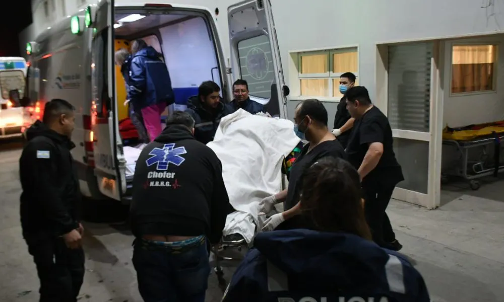 Rescate 7ccidente fatal en la ruta 3 Foto JOSÉ SILVA LA OPINIÓN AUSTRAL