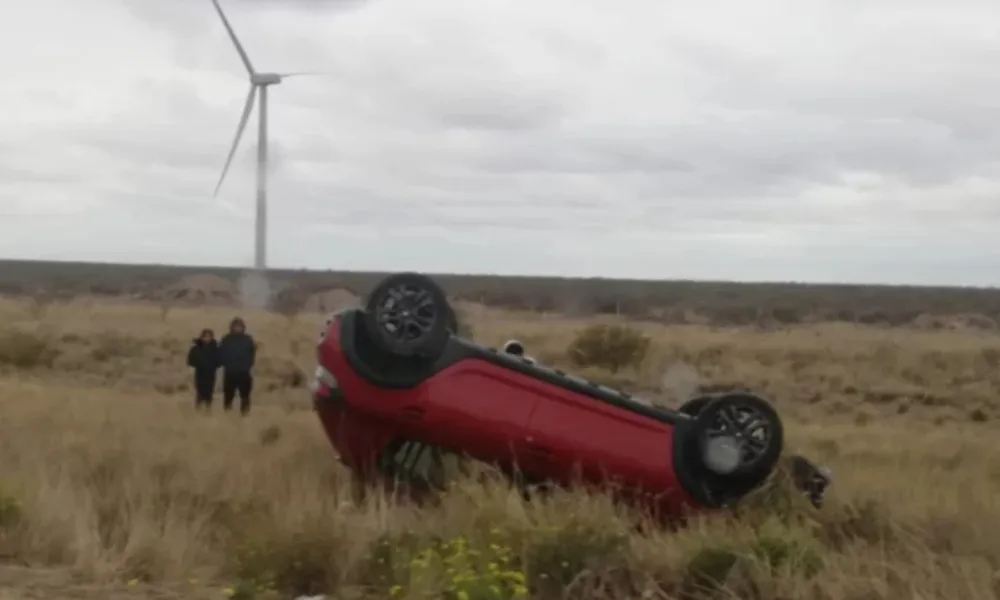 Vuelco en ruta 3
