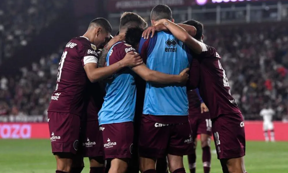 El granate festejo ante Boca