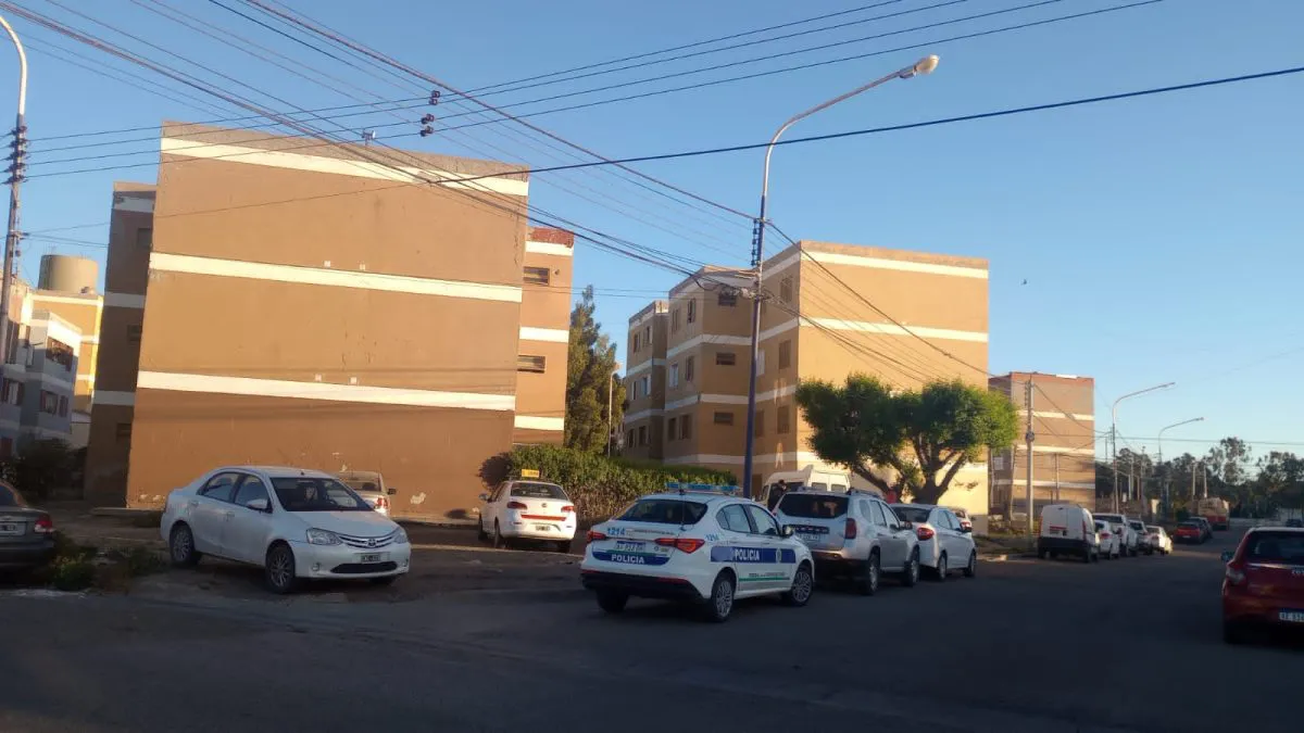 Estacionamiento donde se encontraban los vehículos.