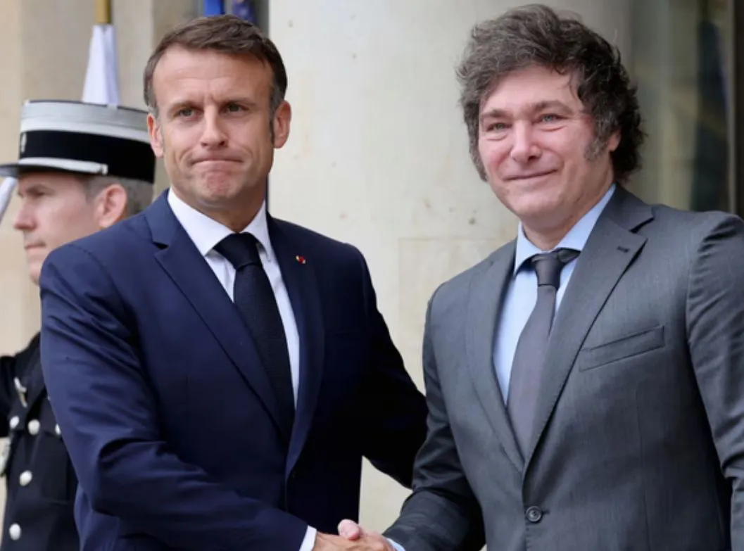 Javier Milei se reunió con Emmanuel Macron
