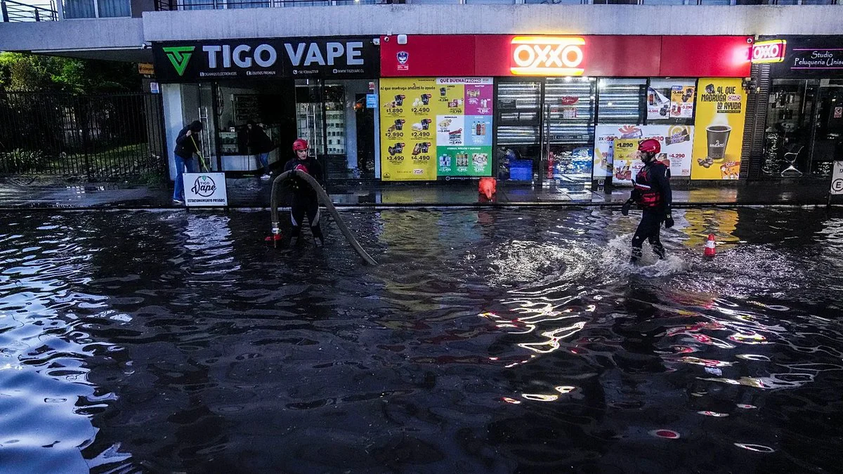 Inundaciones en Chile. Foto Euronews
