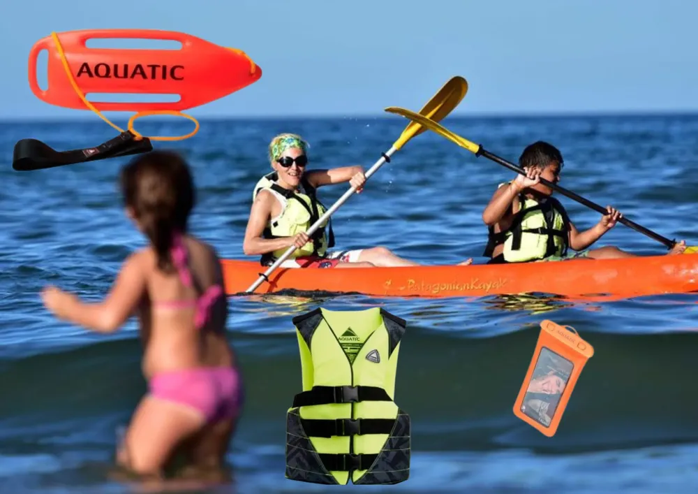 TU SEGURIDAD EN EL MAR ES LO MÁS IMPORTANTE Sea en Kayack o nado libre, siempre con protección