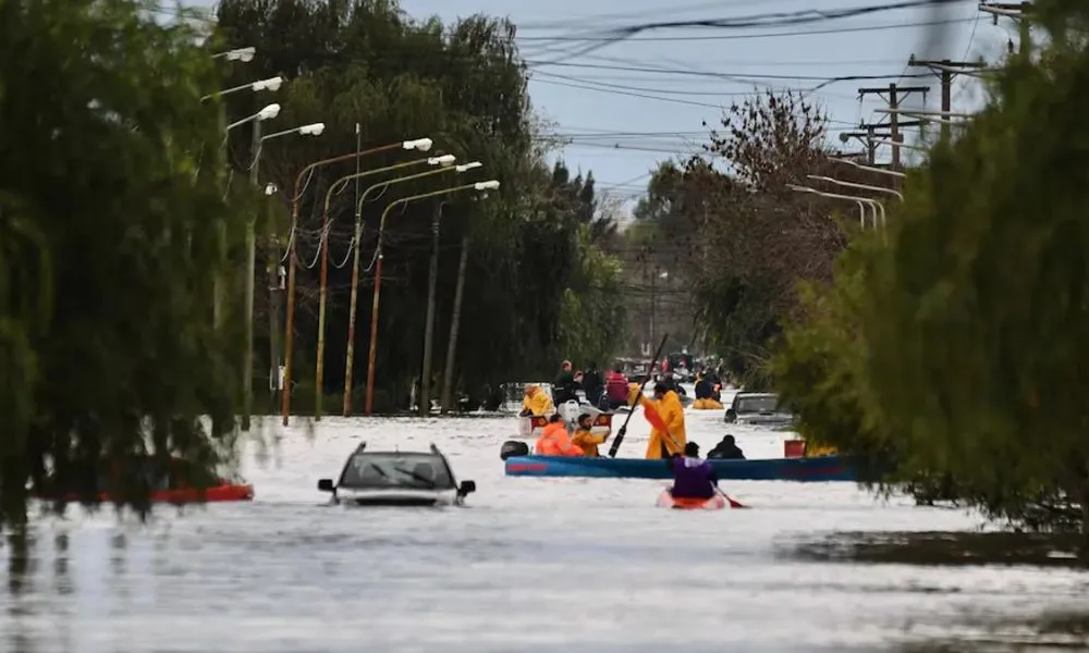 El temporal en el norte y oeste bonaerense Foto El Puntal
