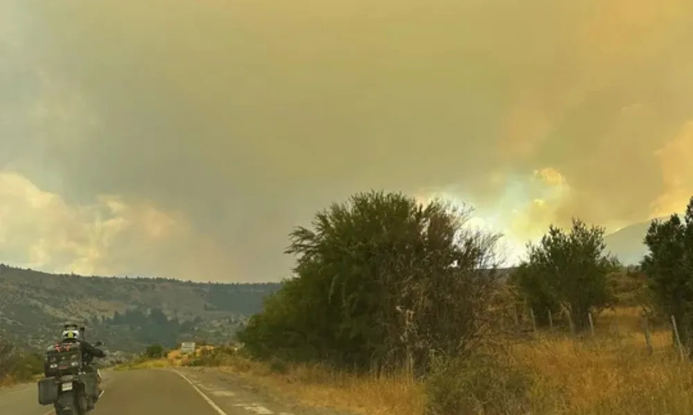 Incendio en Portal centro Los Alerces