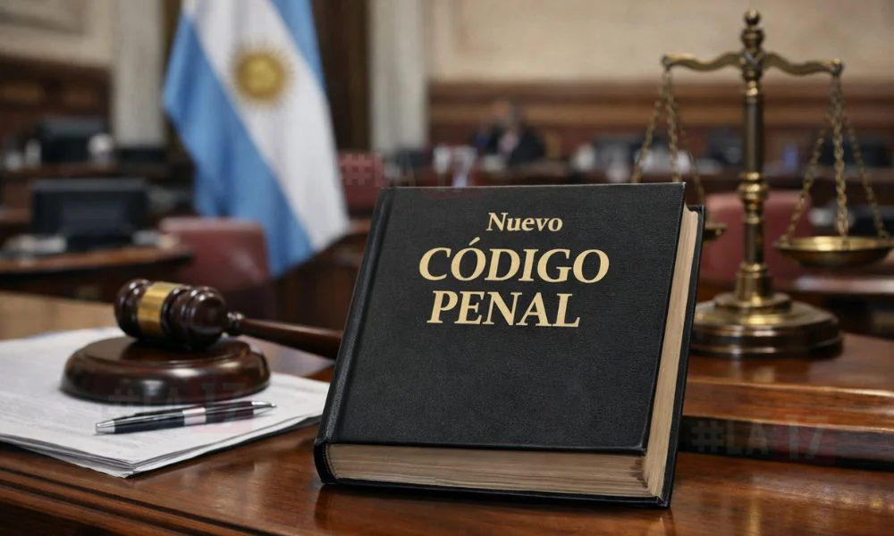Nuevo Código Penal. Imagen creada con IA generativa por #LA17