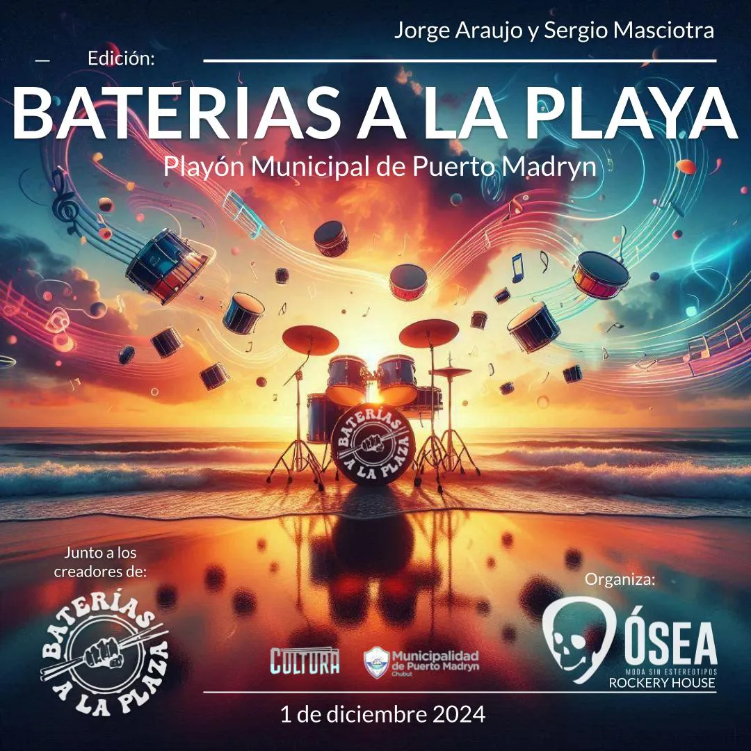 baterias en la playa puerto madryn
