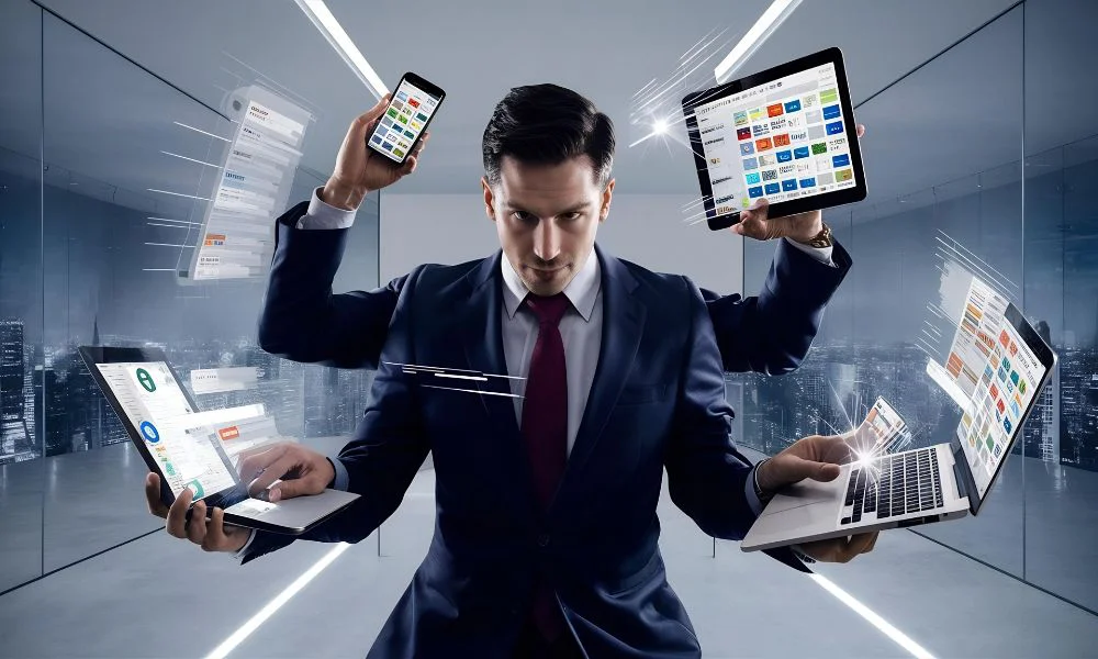 Multitasking. Foto Magnific