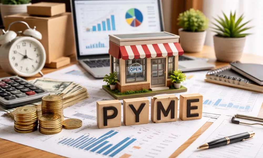 Pymes. Imagen creada con IA generativa por #LA17