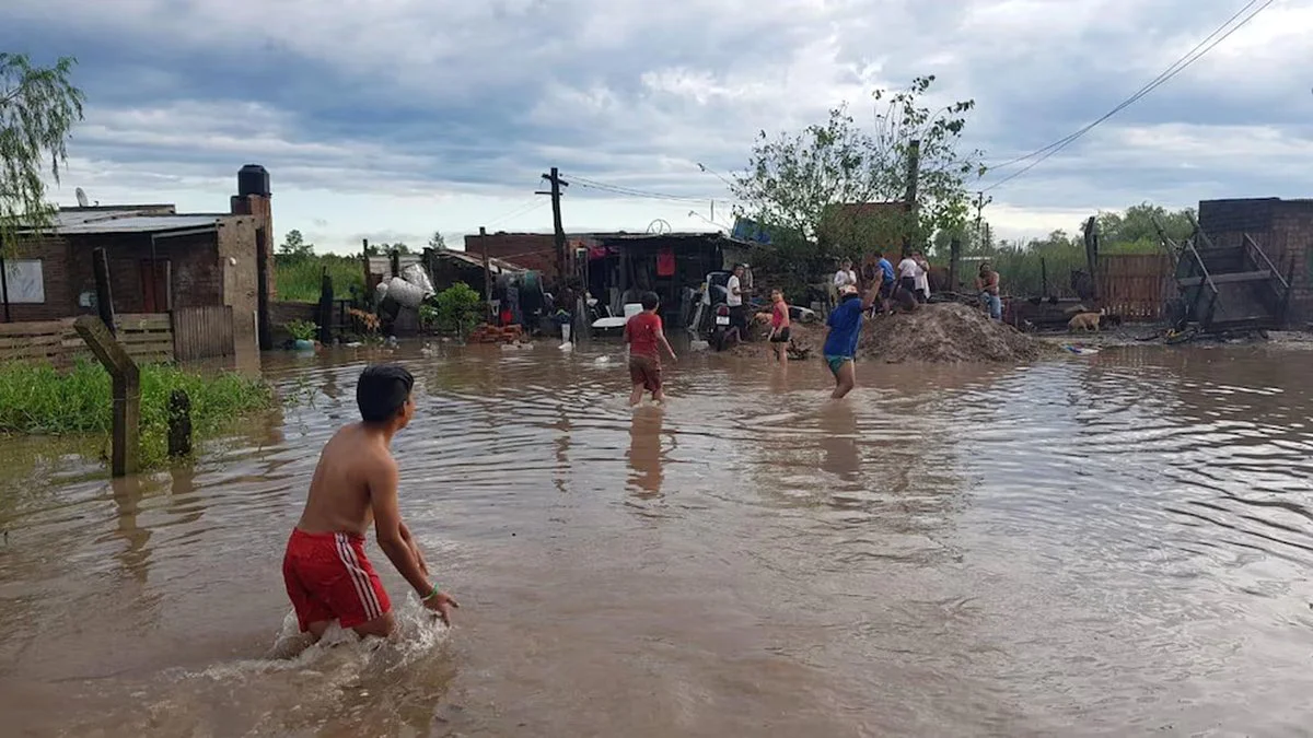 Inundaciones en Resistencia. Foto Cruz Roja/Infobae