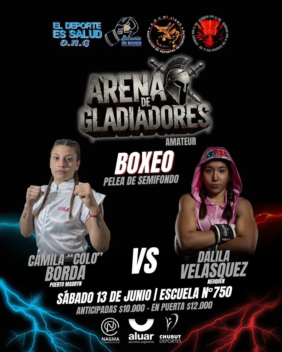 El evento reunirá combates de king boxing y boxeo amateur en una extensa programación. 2