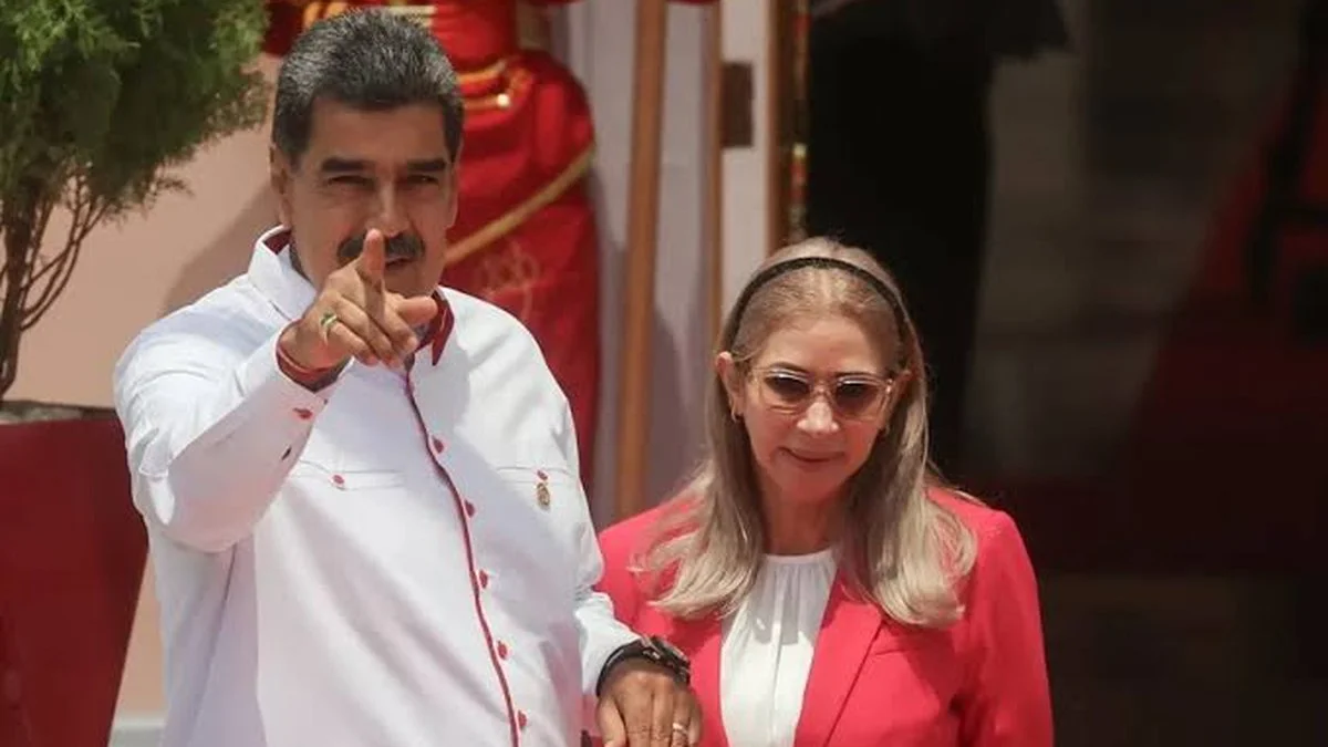 Maduro y su esposa