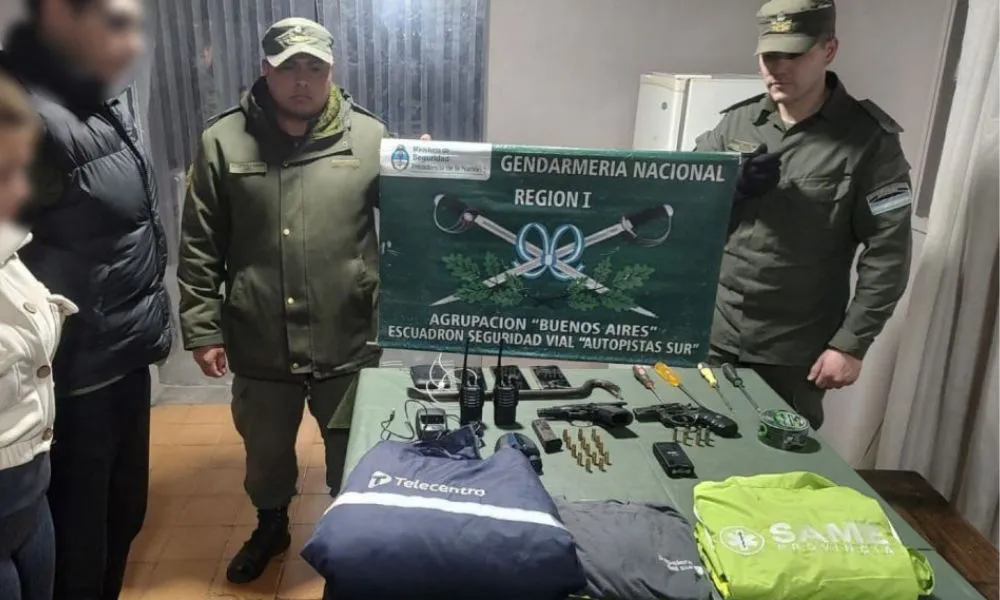 Delincuentes detenidos por Gendarmería