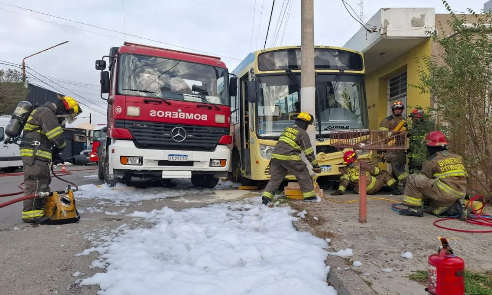 Simulacro de accidente en Madryn