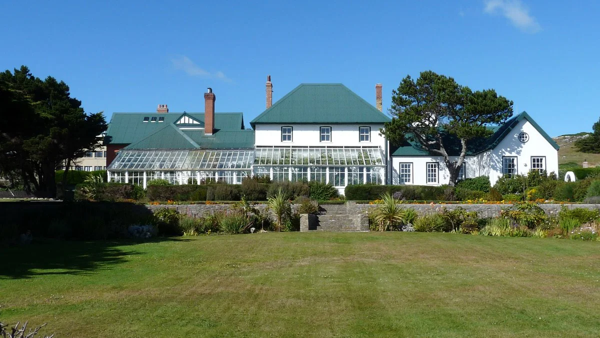 Casa de Gobierno de las Islas Malvinas. Foto Wikipedia