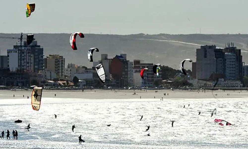 Calor y viento en Puerto Madryn