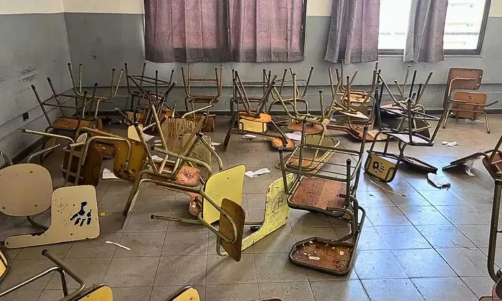 Destrozos en el Colegio Santa María de Mendoza