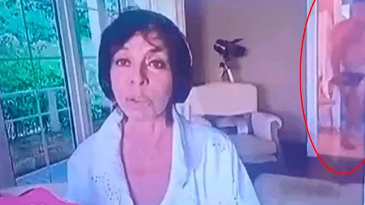 EL DESCUIDO DE MÓNICA GUTIÉRREZ: EL MARIDO APARECIÓ DESNUDO EN CÁMARA