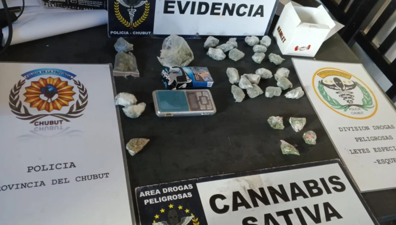 Vendían droga en Esquel