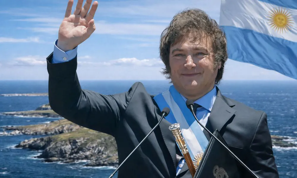 Javier Milei. Imagen recreada con IA generativa por #LA17