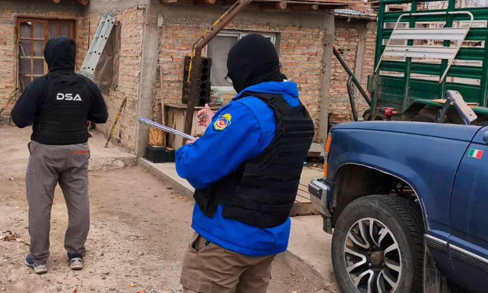 Policía de Nequén en un allanamiento