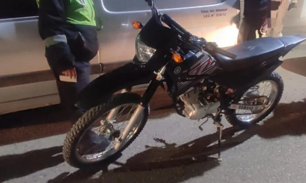 Moto retenida en Puerto Madryn