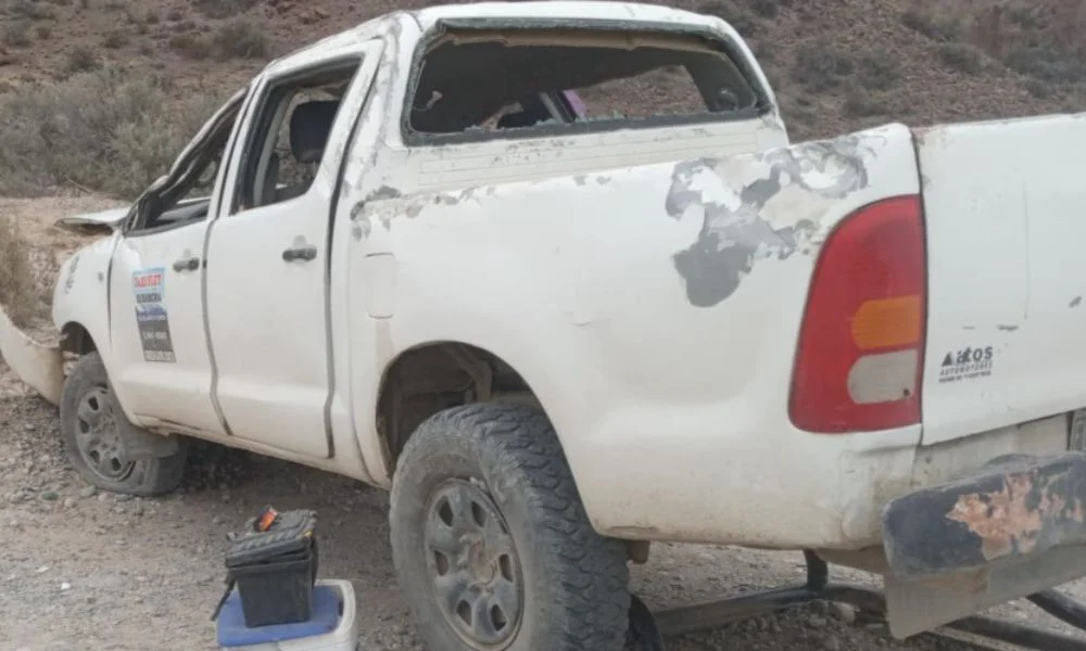 Vuelco en Ruta 25