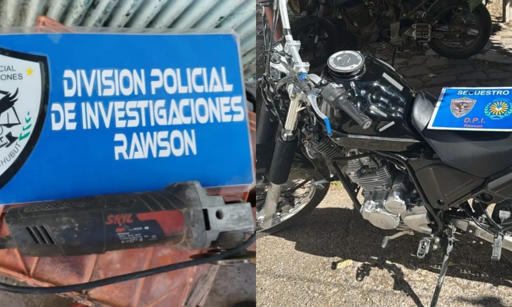 Allanamientos en Rawson y Trelew por una red dedicada a robar y adulterar motocicletas