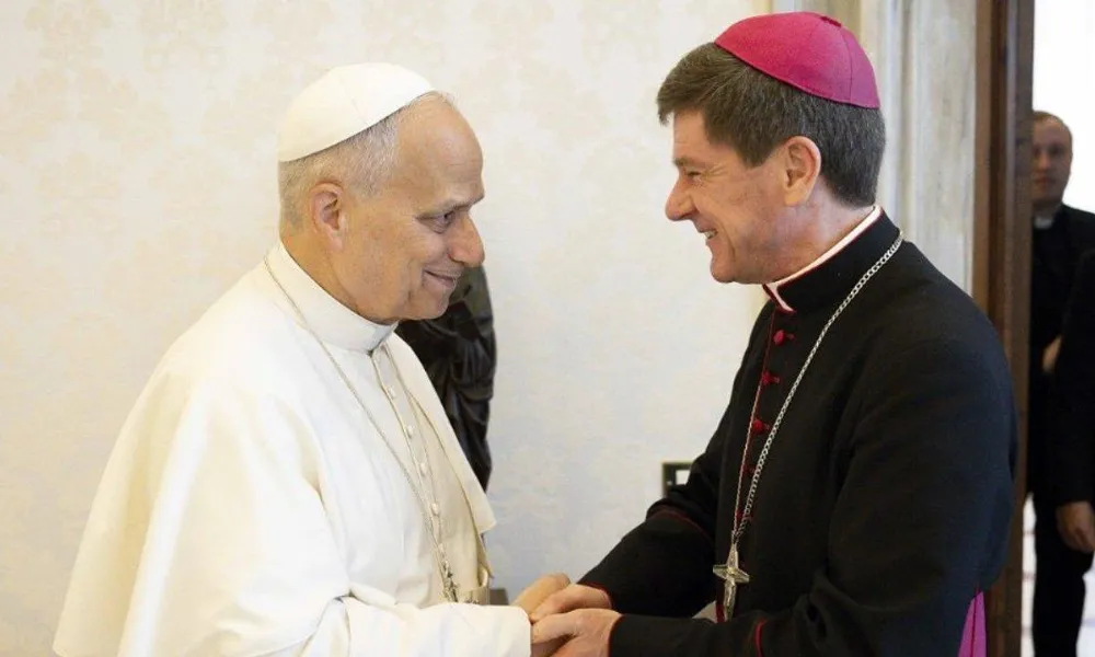 El Papa León XIV recibió al obispo de Kiev