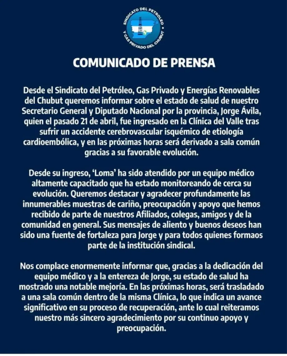 Comunicado Loma Ávila