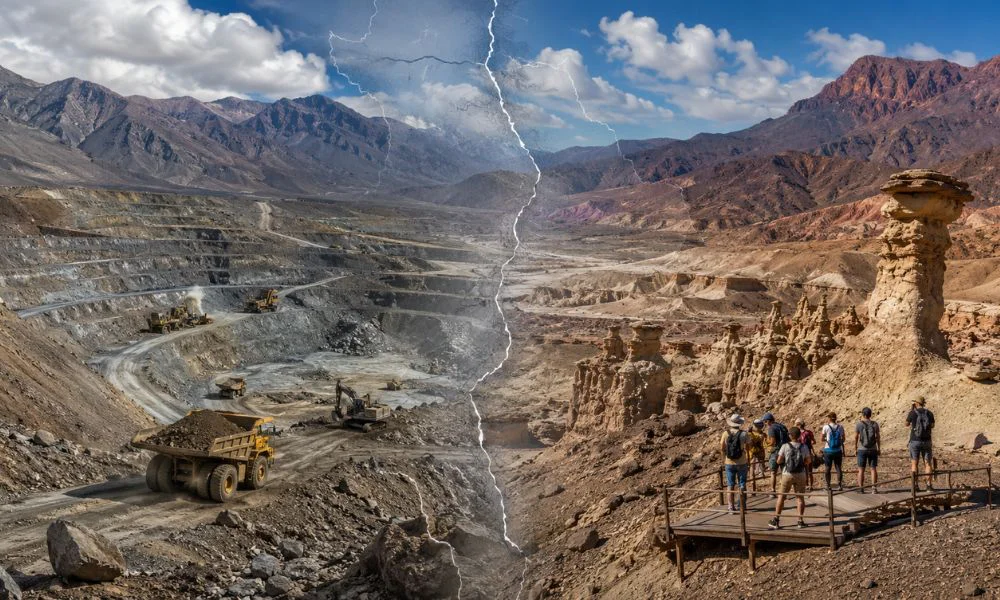 La Rioja y San Juan chocan por minería y turismo. Imagen ilustrativa creada con IA por #LA17