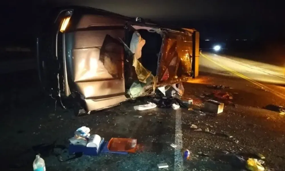 Vuelco en ruta 3