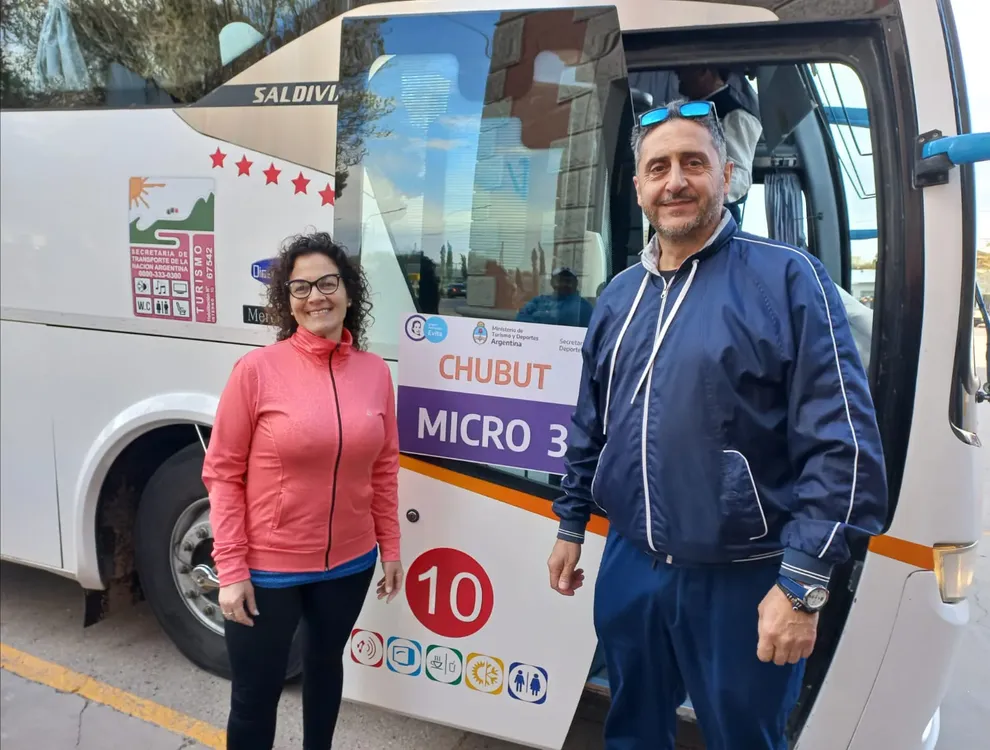 Paola Brossy junto a Gustavo Hernández