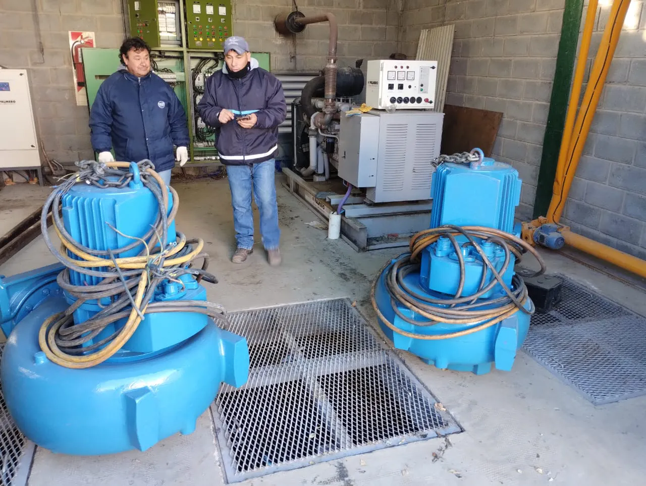 El sistema pluvial de Trelew sumó dos bombas para evitar anegamientos