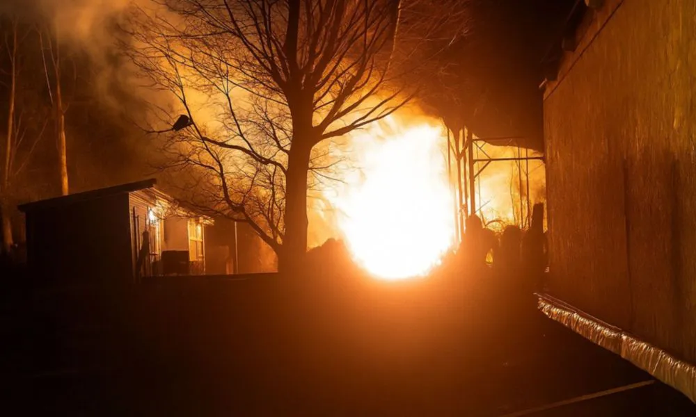 Incendio de una vivienda en Ushuaia (Foto: El Tribuno de Jujuy)