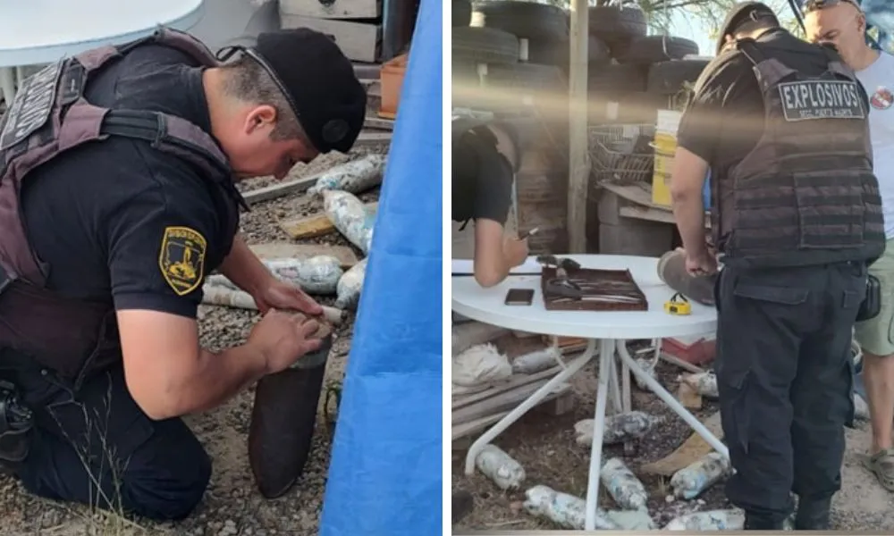 explosivo en El Doradillo