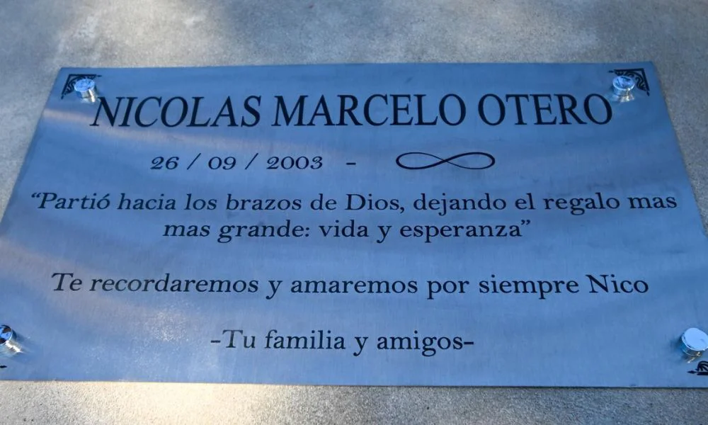 Homenajearon a Nicolás Otero, el joven que salvó seis vidas