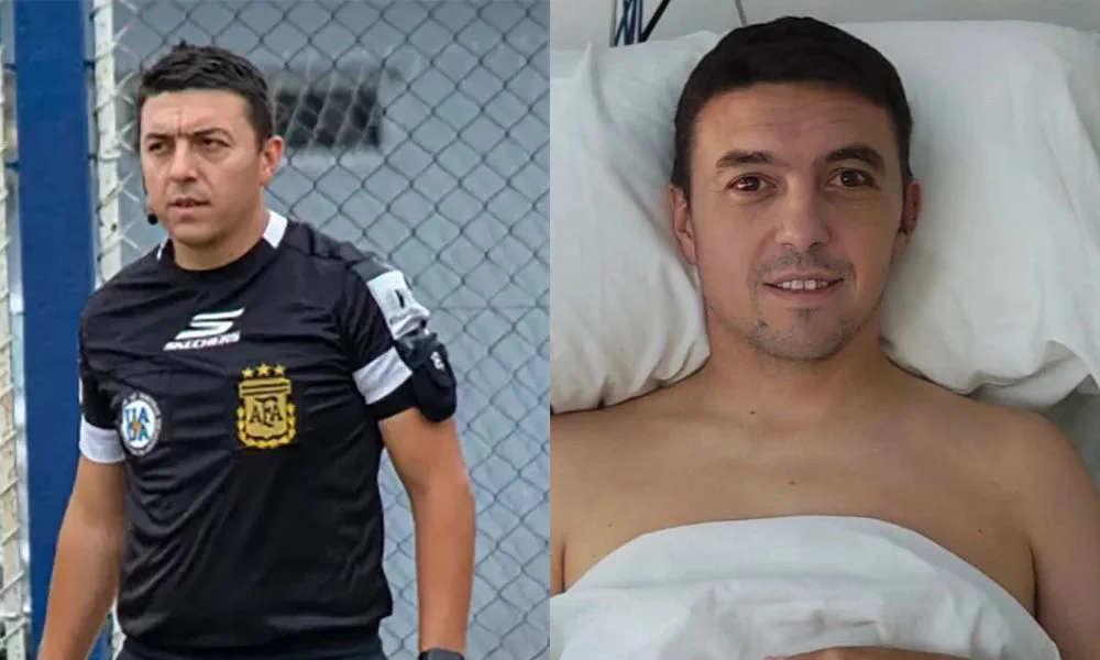 Diego Pereyra árbitro accidentado