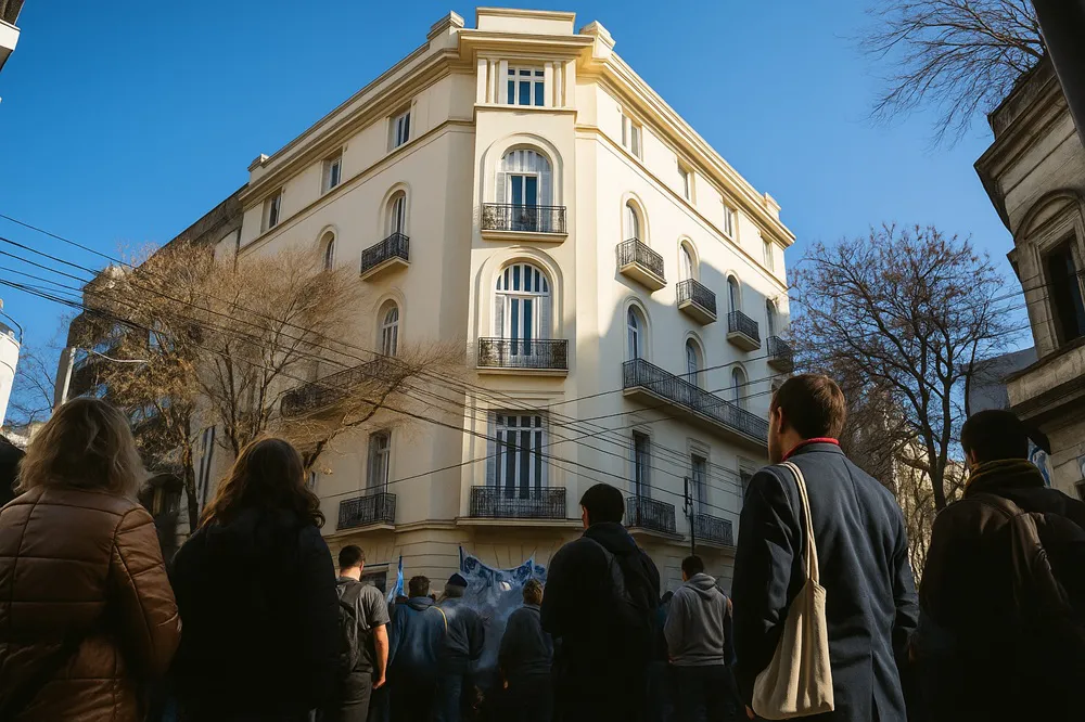 Casa de Cristina Kirchner (Foto: Punto Noticias. Mejorada con AI)