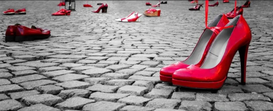 Zapatos rojos en Trelew
