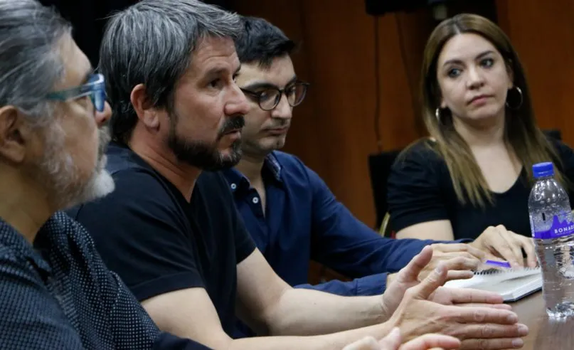 Intendente Merino reunido con comerciantes de Trelew