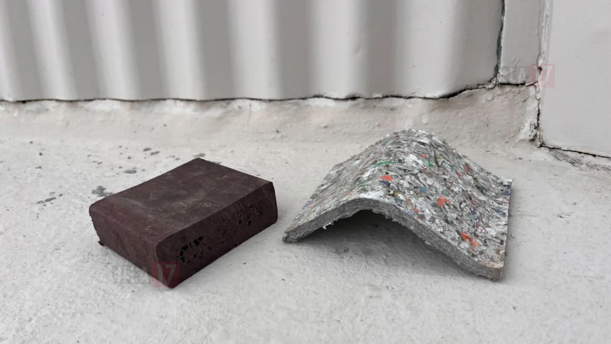 Madera plástica con material reciclado del Parque Eólico de Aluar