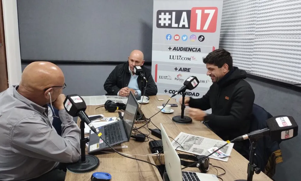 Gustavo Sastre y Martín Ebene en los estudios de #LA17
