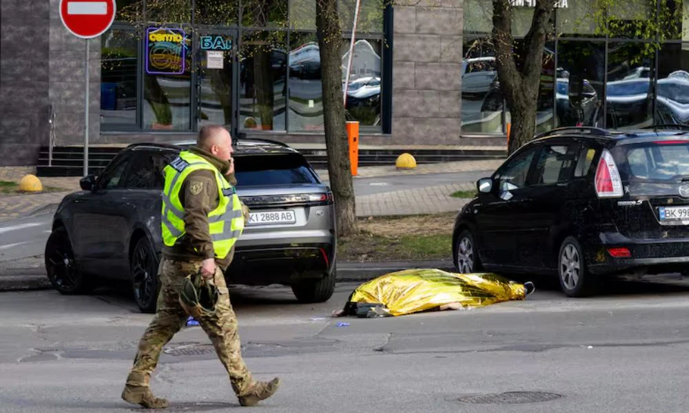 Kiev sufrió un tiroteo masivo con rehenes. Foto AFP/LA NACION