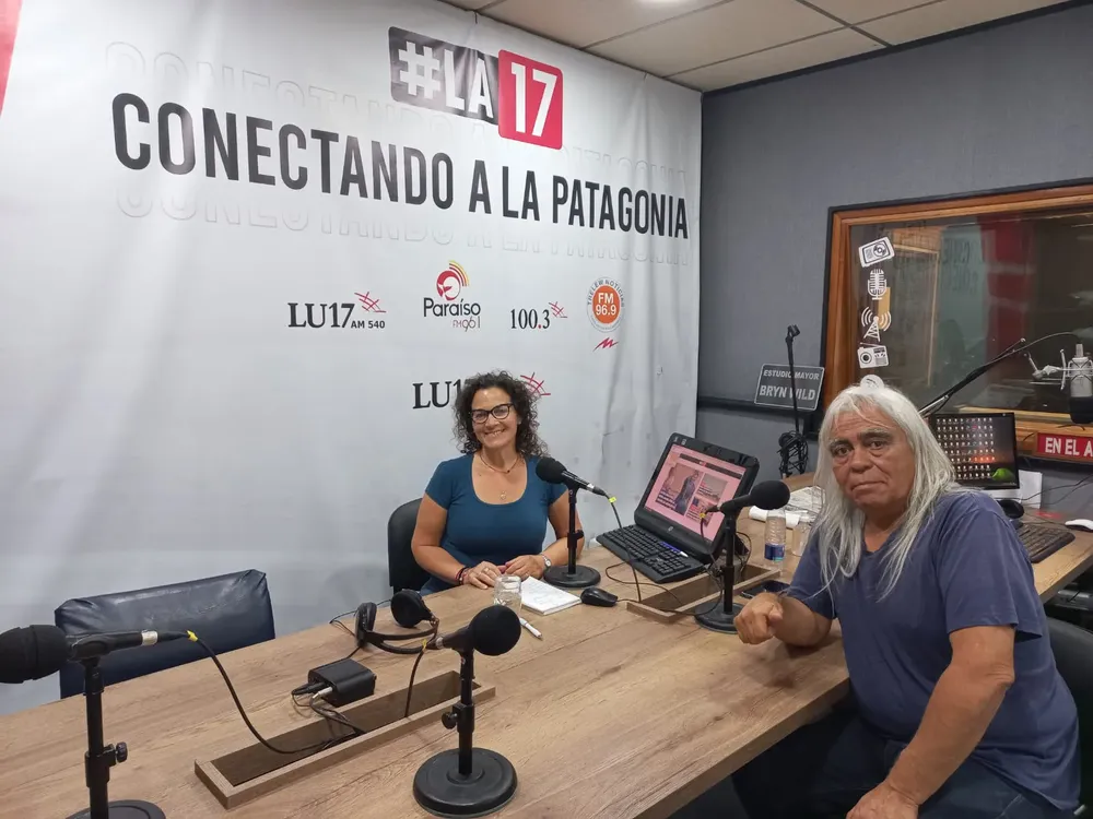 Miguel Santana con Paola Brossy en La Noche del Sur