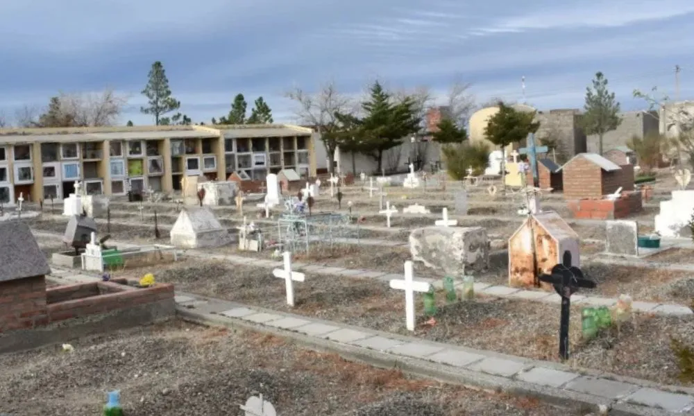 Cementerio de Las Heras Foto La Opinión Austral