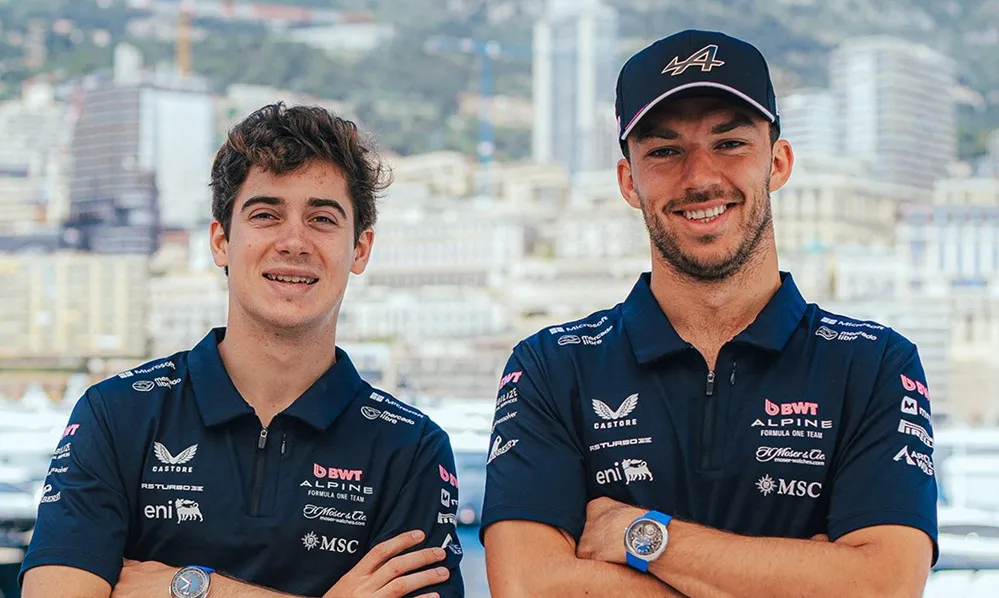 Franco Colapinto y Pierre Gasly. Foto @AlpineF1Team