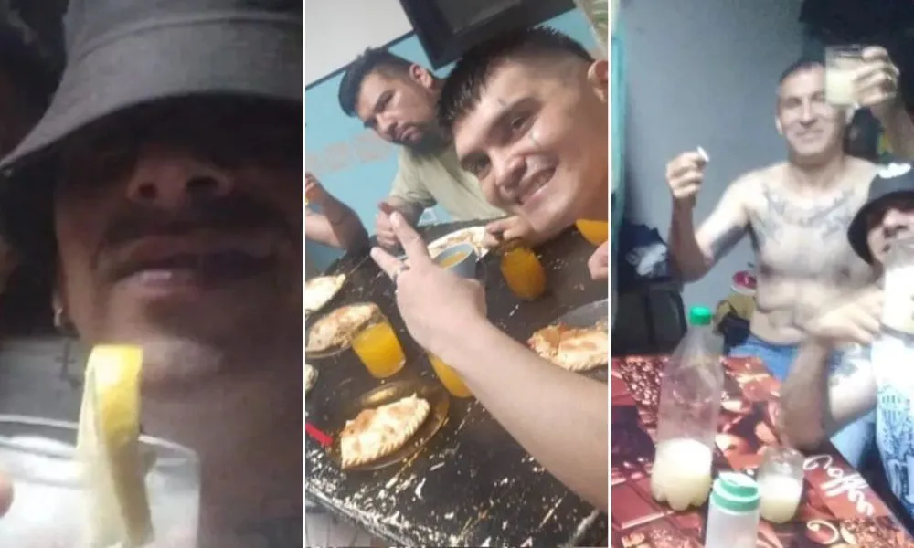 Presos festejando en Río Grande