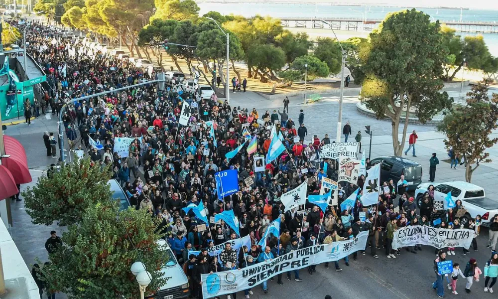 Movilización en Puerto Madryn